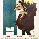 Decorative Poster.Art Wall decor.Blonde girl with stripes cat.7933 Decorative Poster.Art Wall decor.Blonde girl with stripes cat.7933
