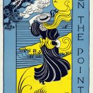 Decorative Poster.Art Wall decor.On the point.Yellow blue.7940