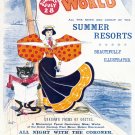 Decorative Poster.Fashion girl in sailboat with black cat.8020