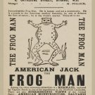 Decoration Poster.Wall art design.American Jack Frog man.American museum.Oddity.10322