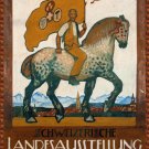 Decoration Poster.Wall art design.Man on horse 1914 flag.10331 Decoration Poster.Wall art design.Man on horse 1914 flag.10331