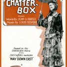Decoration Poster.Wall art design.Chatter Box.Way down east.10378