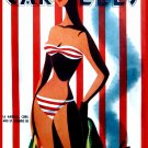 Decoration Poster.Wall art design.Woman with stripe bikini.10501 Decoration Poster.Wall art design.Woman with stripe bikini.10501