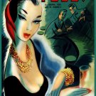 Decoration Poster.Wall art design.Elegant lady at bar.10568 Decoration Poster.Wall art design.Elegant lady at bar.10568