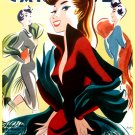 Decoration Poster.Wall art design.Girl showing red shirt.10620 Decoration Poster.Wall art design.Girl showing red shirt.10620