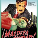 Decorative movie 11x14 Poster.Damn city!Maldita ciudad.Noir.Spanish film.9542 Decorative movie 11x14 Poster.Damn city!Maldita ciudad.Noir.Spanish film.9542