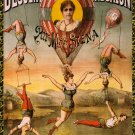 Decoration 11x14 Poster.French Miss Siena.Hot air balloon circus act.9719 Decoration 11x14 Poster.French Miss Siena.Hot air balloon circus act.9719