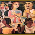 Decorative 11x14 Poster.Home wall decor.Supper.Dinner.Portocarrero.8001 Decorative 11x14 Poster.Home wall decor.Supper.Dinner.Portocarrero.8001