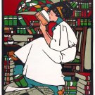 Decorative 11x14 Poster Home wall decor.Deco woman reading.Tiffany lamp.8307 Decorative 11x14 Poster Home wall decor.Deco woman reading.Tiffany lamp.8307