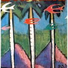 Decorative 11x14 Poster.Home wall interior.Home room art.Hills,Palms and birds.6600 Decorative 11x14 Poster.Home wall interior.Home room art.Hills,Palms and birds.6600