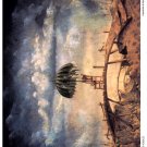 Decorative 11x14 Poster.Home wall interior.Home room art.Chair umbrella on bridge.6607 Decorative 11x14 Poster.Home wall interior.Home room art.Chair umbrella on bridge.6607