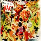 Decorative 11x14 Poster.Home wall interior.Home room art.Dia de la Vaca.Cow day.6670