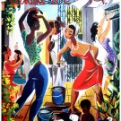 Decor 11x14 Poster.Home wall interior.Room art.Bacardi.Cubans in colorful solar.6814 Decor 11x14 Poster.Home wall interior.Room art.Bacardi.Cubans in colorful solar.6814