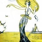 Decorative 11x14 Poster.Home wall interior.Room art.Fashion model.Yellow hat.6818 Decorative 11x14 Poster.Home wall interior.Room art.Fashion model.Yellow hat.6818
