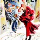 Decor 11x14 Poster.Home wall interior.Room design.Pinup model dressed in red.6894 Decor 11x14 Poster.Home wall interior.Room design.Pinup model dressed in red.6894