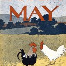 Decoration 11x14 Poster.Room interior.Rooster and Hen.Cock.7919 Decoration 11x14 Poster.Room interior.Rooster and Hen.Cock.7919