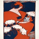 Decorative 11x14 Poster.Art Wall decor.Penny magazine.Woman in red dress.7948 Decorative 11x14 Poster.Art Wall decor.Penny magazine.Woman in red dress.7948