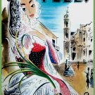 Decoration 11x14 Poster.Wall art design.Girl in front of church.10491