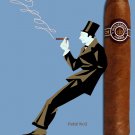 Decorative 8x10 Poster.Cuban classic label.Cigar collection.Montecristo.Blue.Petit 2.9412
