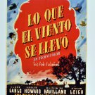 Decorative movie 8x10 Poster.Lo que el viento se llevo.Gone with the wind.Spanish film.9487 Decorative movie 8x10 Poster.Lo que el viento se llevo.Gone with the wind.Spanish film.9487