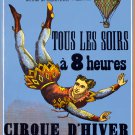 Decorative 8x10 Poster.French circus D'Hiver show.9550