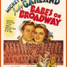 Decoration 8x10 Poster.Mickey Rooney Judy Garland.Babes on Broadway movie art.9686