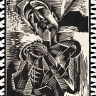 Decoration 8x10 Poster.Black inspirational praying figure.9692