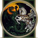 Decoration 8x10 Poster.Britain neprinteds you at once.Knight and dragon.9697