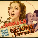 Decoration 8x10 Poster.Broadway Serenade.MacDonald silent movie art.9698