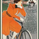 Decoration 8x10 Poster.Legia vintage bicycle.Belgium cycle bike.Nouveau art.9735