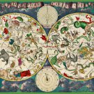 Decoration 8x10 Poster.Illustratprinted ancient Stellar map.9807