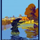 Decoration 8x10 Poster.Fontainbleau Avon.French travel.9891