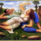 Decorative 8x10 Poster.Home wall decor.Couple springtime.8003