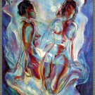 Decorative 8x10 Poster.Home wall decor.Two Women.Carlos Enriquez.8017