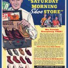 Decorative 8x10 Poster.Home wall decor.Shoe Store ad.Retro.8084