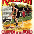 Decorative 8x10 Poster Home wall decor.Raleigh bicycle.Zimmerman Champion.8274 Decorative 8x10 Poster Home wall decor.Raleigh bicycle.Zimmerman Champion.8274