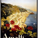 Decorative 8x10 Poster Home wall decor.Amalfi Beach.Italy travel.8276