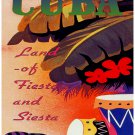 Decorative 8x10 Poster.Cuba land of fiesta and siesta.Travel shop.6538