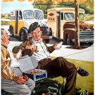 Decorative 8x10 Poster.Home wall interior.Home room art.Milk and Bread seller.6565