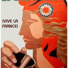 Decorative 8x10 Poster.Home wall interior.Home room art.Vive La France.French.6574 Decorative 8x10 Poster.Home wall interior.Home room art.Vive La France.French.6574