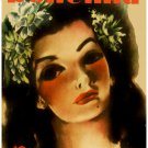 Decorative 8x10 Poster.Home wall interior.Home room art.Brunette fashion cover.6589