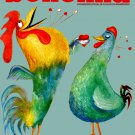 Decorative 8x10 Poster.Home wall interior.Home room art.Romantic Rooster Hen.6603