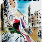 Decorative 8x10 Poster.Home wall interior.Home room art.Fashion girl cathedral.6639