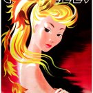 Decorative 8x10 Poster.Home wall interior.Home room art.Fashion girl w/ ponytail.6660