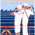 Decorative 8x10 Poster.Home wall interior.Room art.Sailors watching rowing race.6764