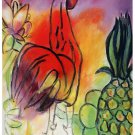 Decorative 8x10 Poster.Gallo and pineapple.Mariano.8098