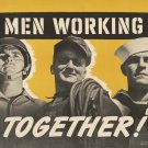 Decorative 8x10 Poster.Working together.Navy worker.Police.Patriotic.7844