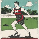 Decorative 8x10 Poster.Worcester sports runner.7847