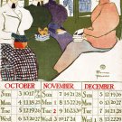 Decorative 8x10 Poster.Art Wall decor.Ladies in trolley.Calendar.7932