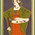 Decoration 8x10 Poster.Wall art design.Salon Cent.Art Nouveau.Painting.10354
